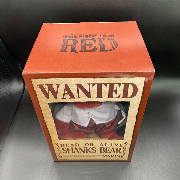 One Piece Red Shanks Teddy Bear Plush Doll Limited Edition - Picture 4 of 14